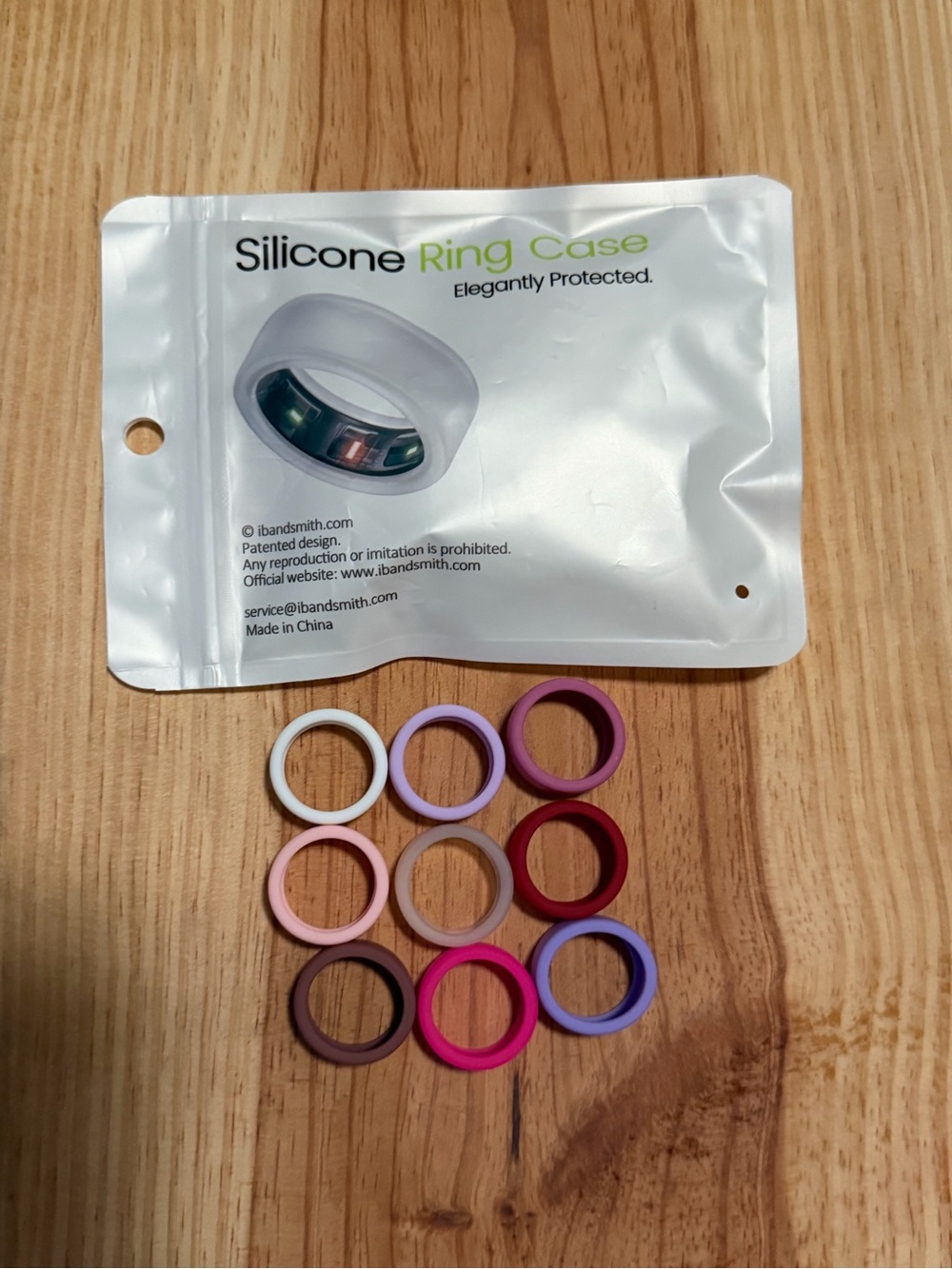 Silicone Ring Cover - Pink/Purple/White Set